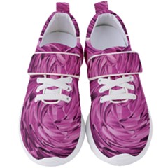 Strudel Magenta Pattern Art Spiral Women s Velcro Strap Shoes by Pakrebo