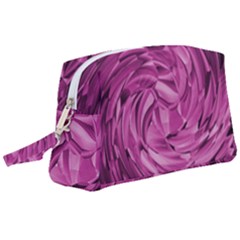 Strudel Magenta Pattern Art Spiral Wristlet Pouch Bag (large) by Pakrebo