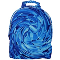 Strudel Blue White Light Blue Mini Full Print Backpack by Pakrebo