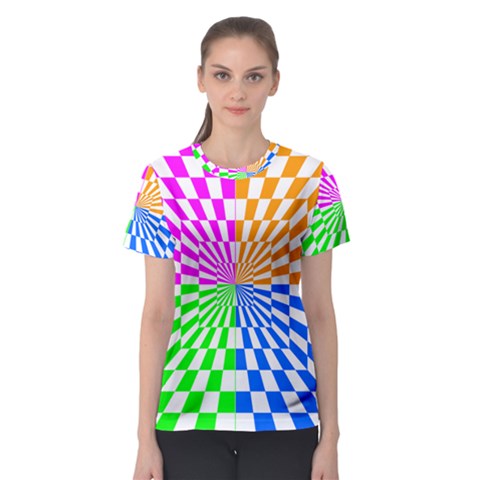 Checkerboard Again 8 Women s Sport Mesh Tee by impacteesstreetwearseven