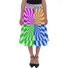 Checkerboard Again 8 Perfect Length Midi Skirt