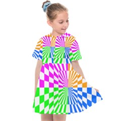 Checkerboard Again 8 Kids  Sailor Dress by impacteesstreetwearseven