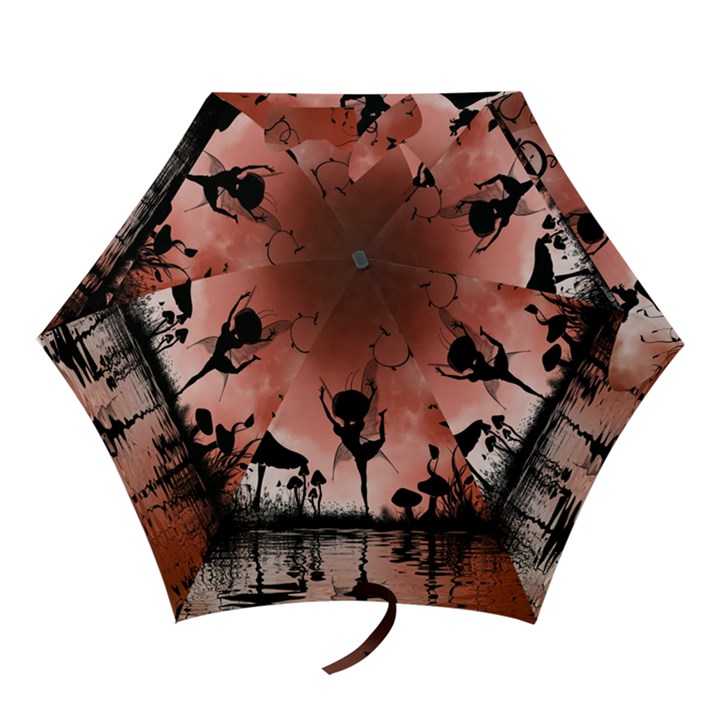 Little Fairy Dancing In The Night Mini Folding Umbrellas