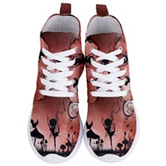 Little Fairy Dancing In The Night Women s Lightweight High Top Sneakers by FantasyWorld7