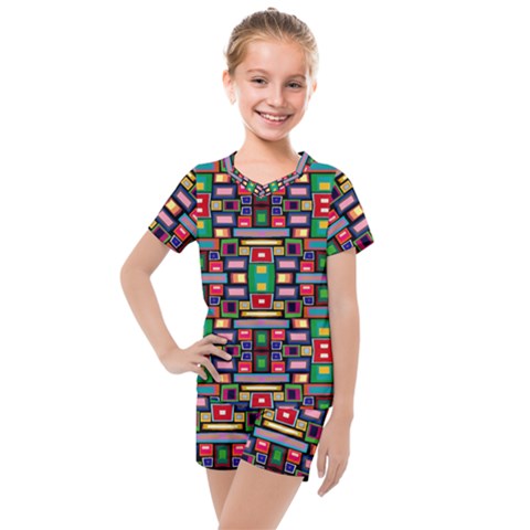 Hs C0 4 Kids  Mesh Tee And Shorts Set by ArtworkByPatrick