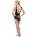 Fractals Cross Front Low Back Swimsuit View2