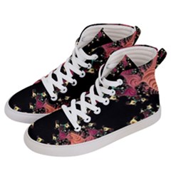 Fractals Women s Hi-top Skate Sneakers by WensdaiAmbrose