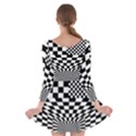 Checkerboard Again 6 Long Sleeve Skater Dress View2