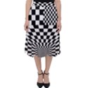 Checkerboard Again 6 Classic Midi Skirt View1