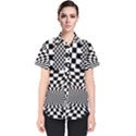 Checkerboard Again 6 Women s Short Sleeve Shirt View1