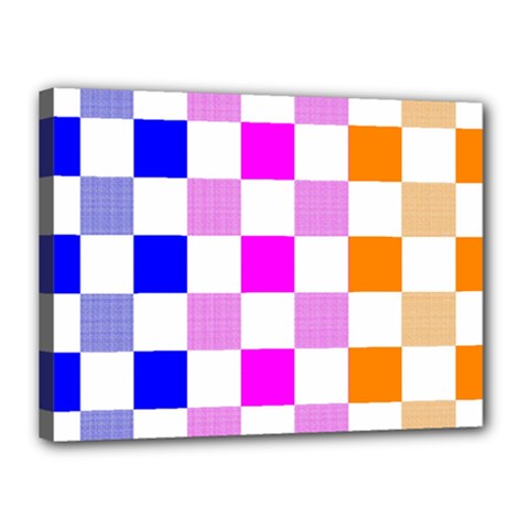 Checkerboard Again 9 Checkerboard Again 9 Canvas 16  X 12  (stretched) by impacteesstreetwearseven