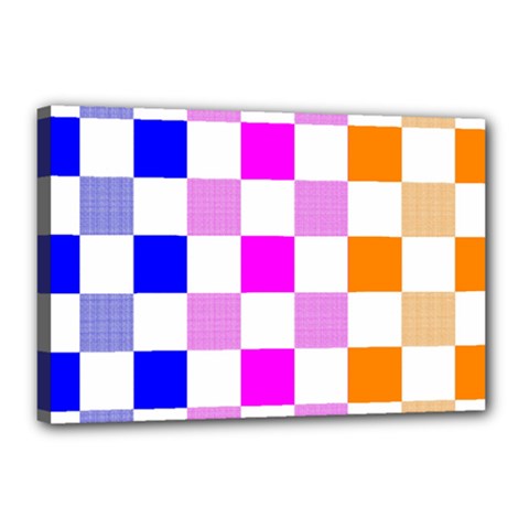 Checkerboard Again 9 Checkerboard Again 9 Canvas 18  X 12  (stretched) by impacteesstreetwearseven