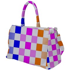 Checkerboard Again 9 Checkerboard Again 9 Duffel Travel Bag by impacteesstreetwearseven