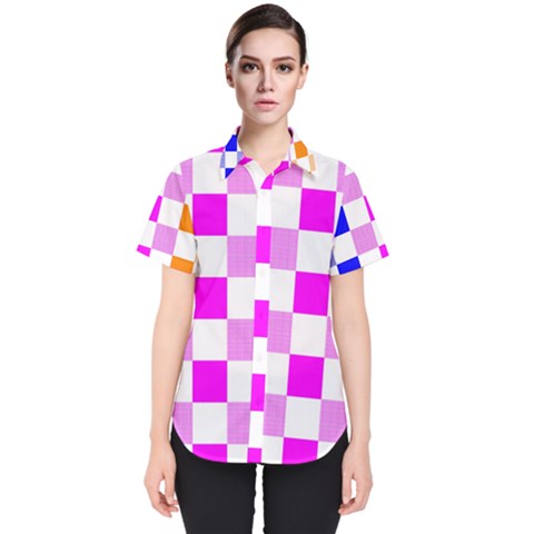 Checkerboard Again 9 Checkerboard Again 9 Women s Short Sleeve Shirt by impacteesstreetwearseven