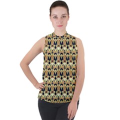 Hsc2 4 Mock Neck Chiffon Sleeveless Top by ArtworkByPatrick