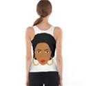 African American woman with сurly hair Tank Top View2