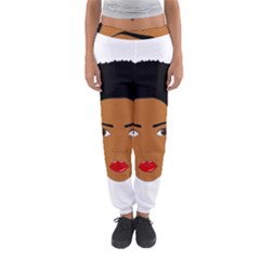 African American Woman With ?urly Hair Women s Jogger Sweatpants