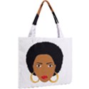 African American woman with сurly hair Mini Tote Bag View2