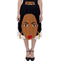 African American woman with сurly hair Classic Midi Skirt View1