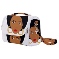 African American Woman With ?urly Hair Satchel Shoulder Bag