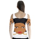 African American woman with сurly hair Butterfly Sleeve Cutout Tee  View2