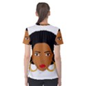 African American woman with сurly hair Women s Sport Mesh Tee View2