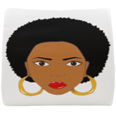 African American Woman With ?urly Hair Seat Cushion