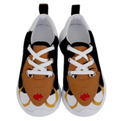 African American Woman With ?urly Hair Running Shoes by bumblebamboo