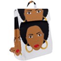 African American woman with сurly hair Flap Top Backpack View2