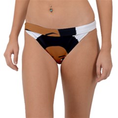 African American Woman With ?urly Hair Band Bikini Bottom by bumblebamboo