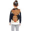 African American woman with сurly hair Kids  Hooded Puffer Vest View2