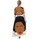 African American woman with сurly hair Waist Tie Boho Maxi Dress View2