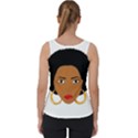 African American woman with сurly hair Velvet Tank Top View2