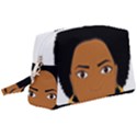 African American woman with сurly hair Wristlet Pouch Bag (Large) View1