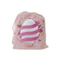 Easter Egg Colorful Spring Color Drawstring Pouch (Large) View2