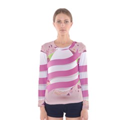 Easter Egg Colorful Spring Color Women s Long Sleeve Tee