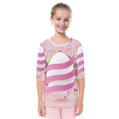 Easter Egg Colorful Spring Color Kids  Quarter Sleeve Raglan Tee