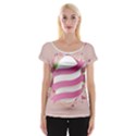 Easter Egg Colorful Spring Color Cap Sleeve Top View1