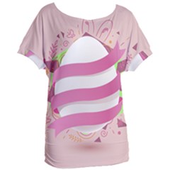 Easter Egg Colorful Spring Color Women s Oversized Tee