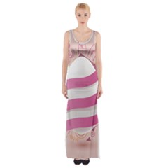 Easter Egg Colorful Spring Color Thigh Split Maxi Dress