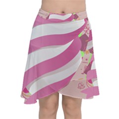 Easter Egg Colorful Spring Color Chiffon Wrap Front Skirt