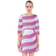 Easter Egg Colorful Spring Color Smock Dress by Pakrebo