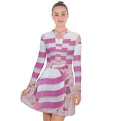 Easter Egg Colorful Spring Color Long Sleeve Panel Dress by Pakrebo