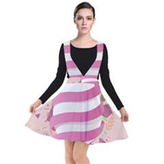 Easter Egg Colorful Spring Color Plunge Pinafore Dress