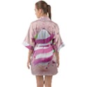 Easter Egg Colorful Spring Color Quarter Sleeve Kimono Robe View2