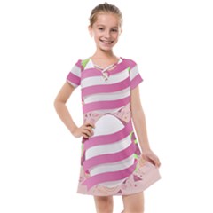 Easter Egg Colorful Spring Color Kids  Cross Web Dress by Pakrebo