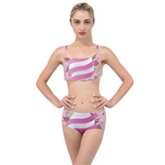 Easter Egg Colorful Spring Color Layered Top Bikini Set