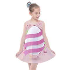 Easter Egg Colorful Spring Color Kids  Summer Dress