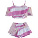 Easter Egg Colorful Spring Color Kids  Off Shoulder Skirt Bikini View1