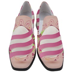 Easter Egg Colorful Spring Color Women Slip On Heel Loafers